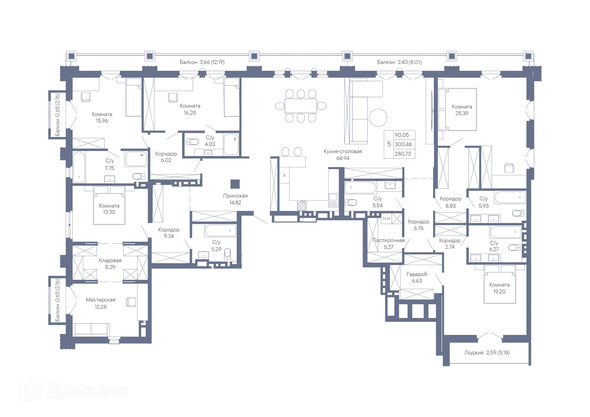 Фото квартиры в ЖК ДОМ-РЕЗИДЕНЦИЯ СОБРАНИЕ