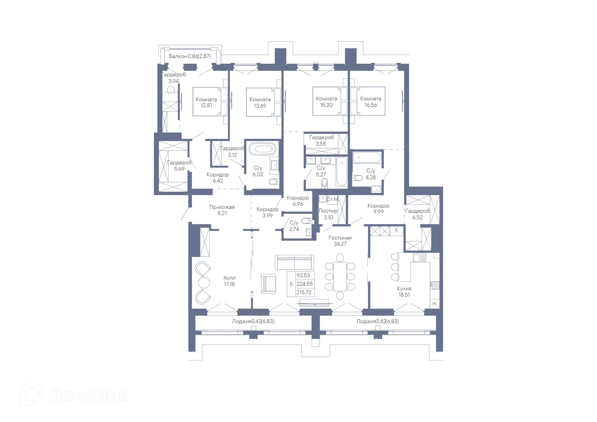 Фото квартиры в ЖК ДОМ-РЕЗИДЕНЦИЯ СОБРАНИЕ