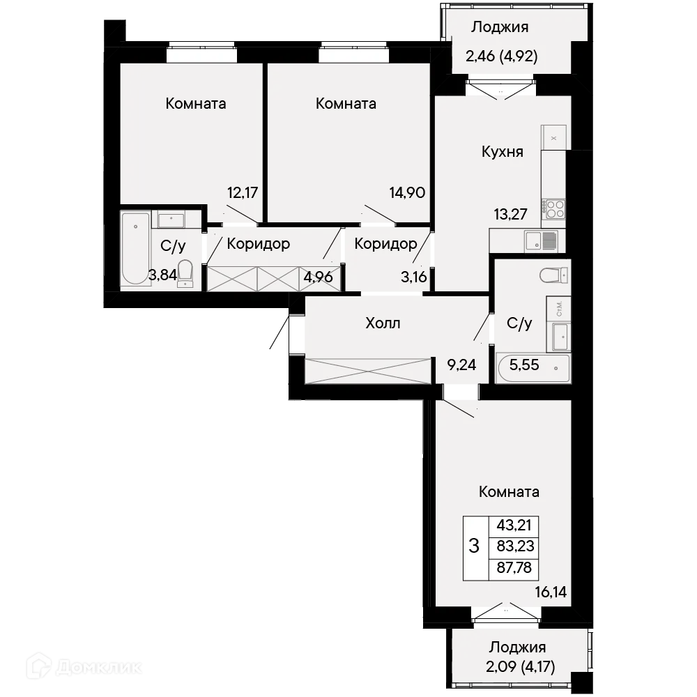 Фото квартиры в ЖК Курортный квартал Ривьера
