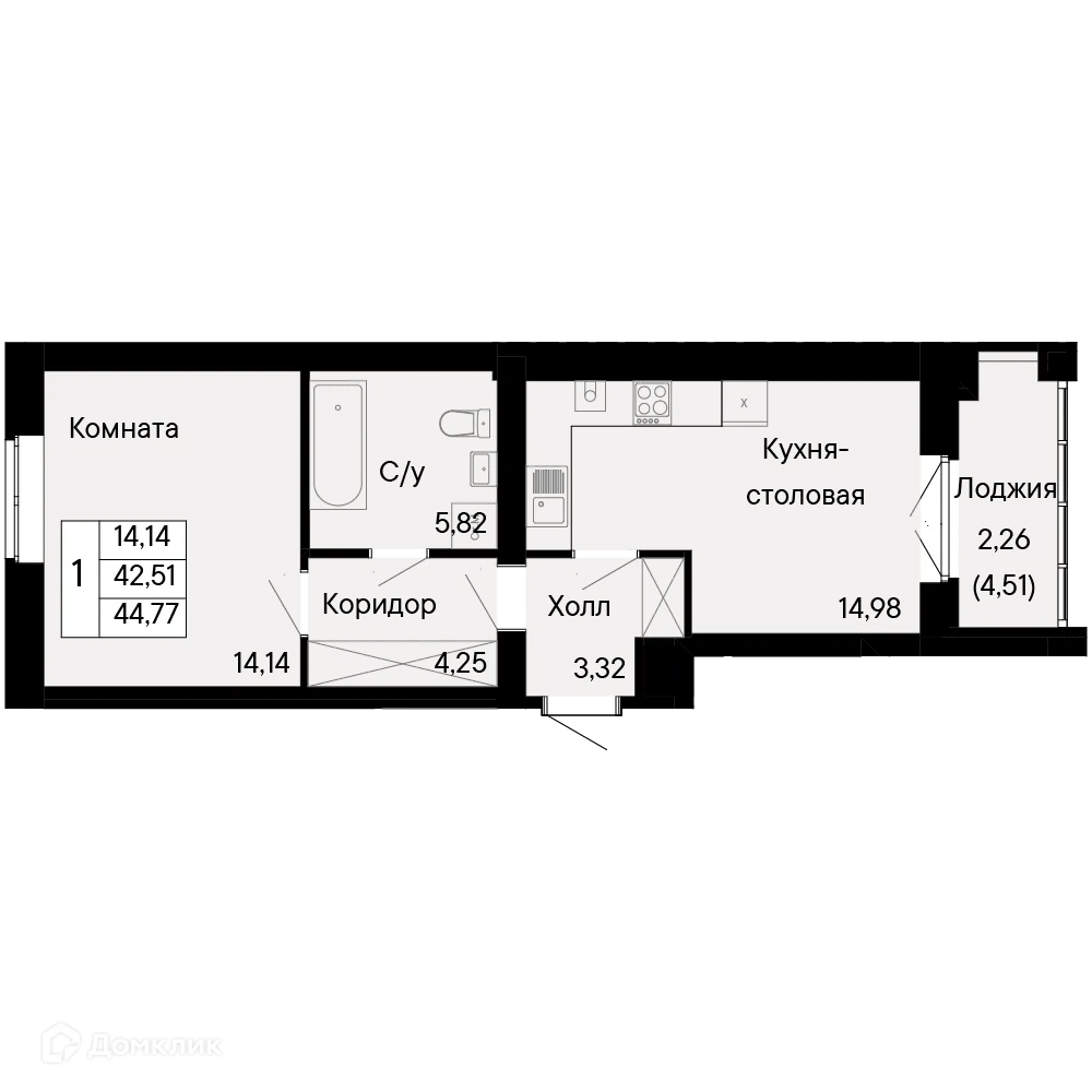 Фото квартиры в ЖК Курортный квартал Ривьера