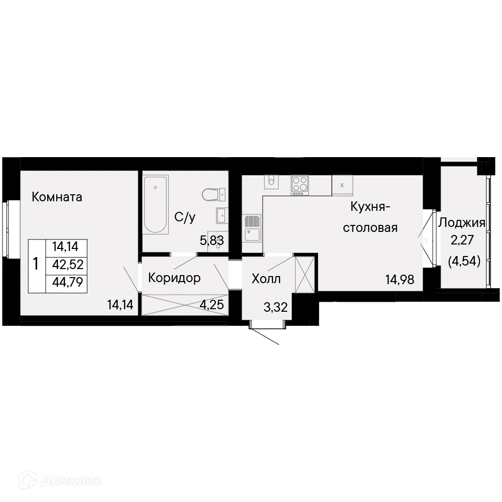 Фото квартиры в ЖК Курортный квартал Ривьера