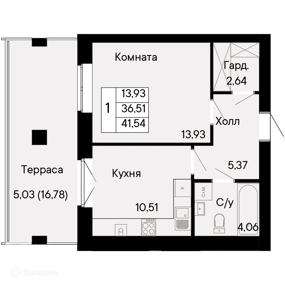 Фото квартиры в ЖК Курортный квартал Ривьера