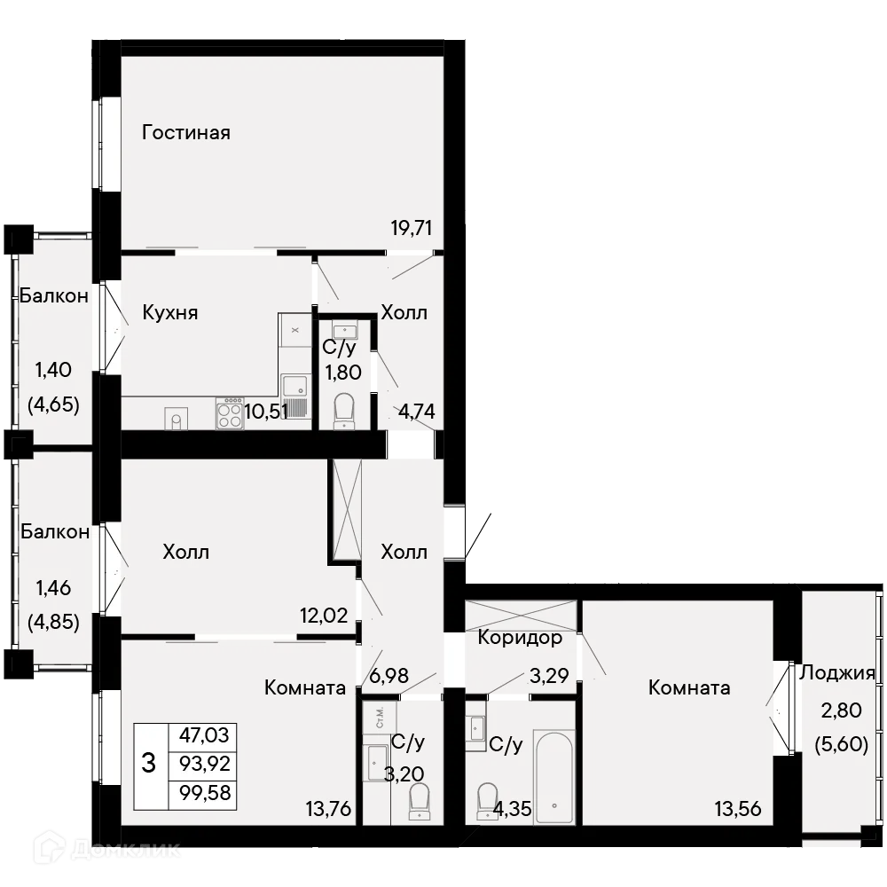 Фото квартиры в ЖК Курортный квартал Ривьера