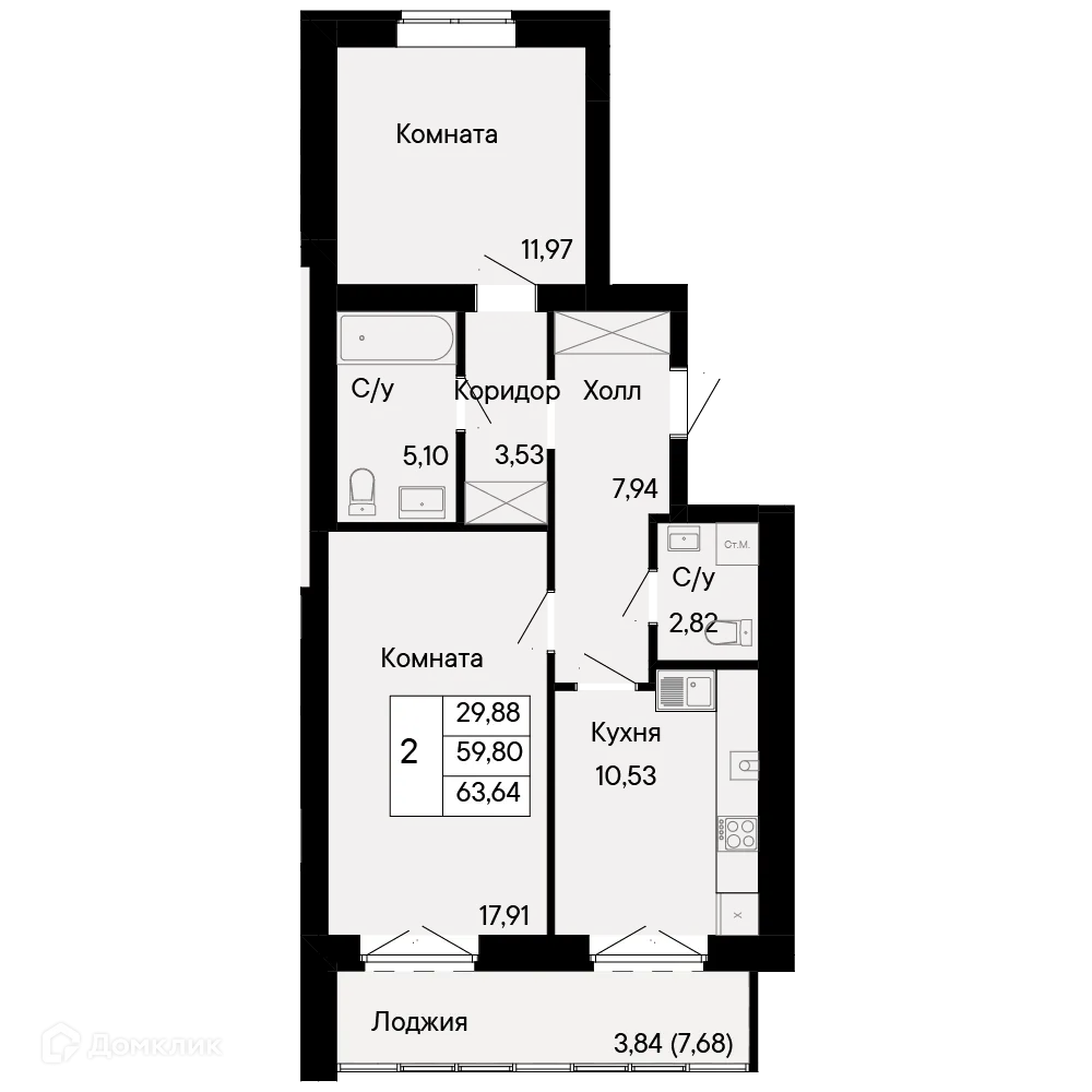 Фото квартиры в ЖК Курортный квартал Ривьера