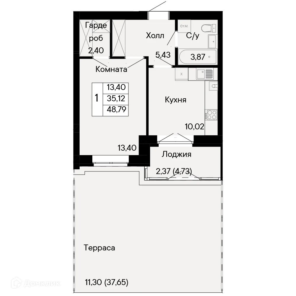 Фото квартиры в ЖК Курортный квартал Ривьера