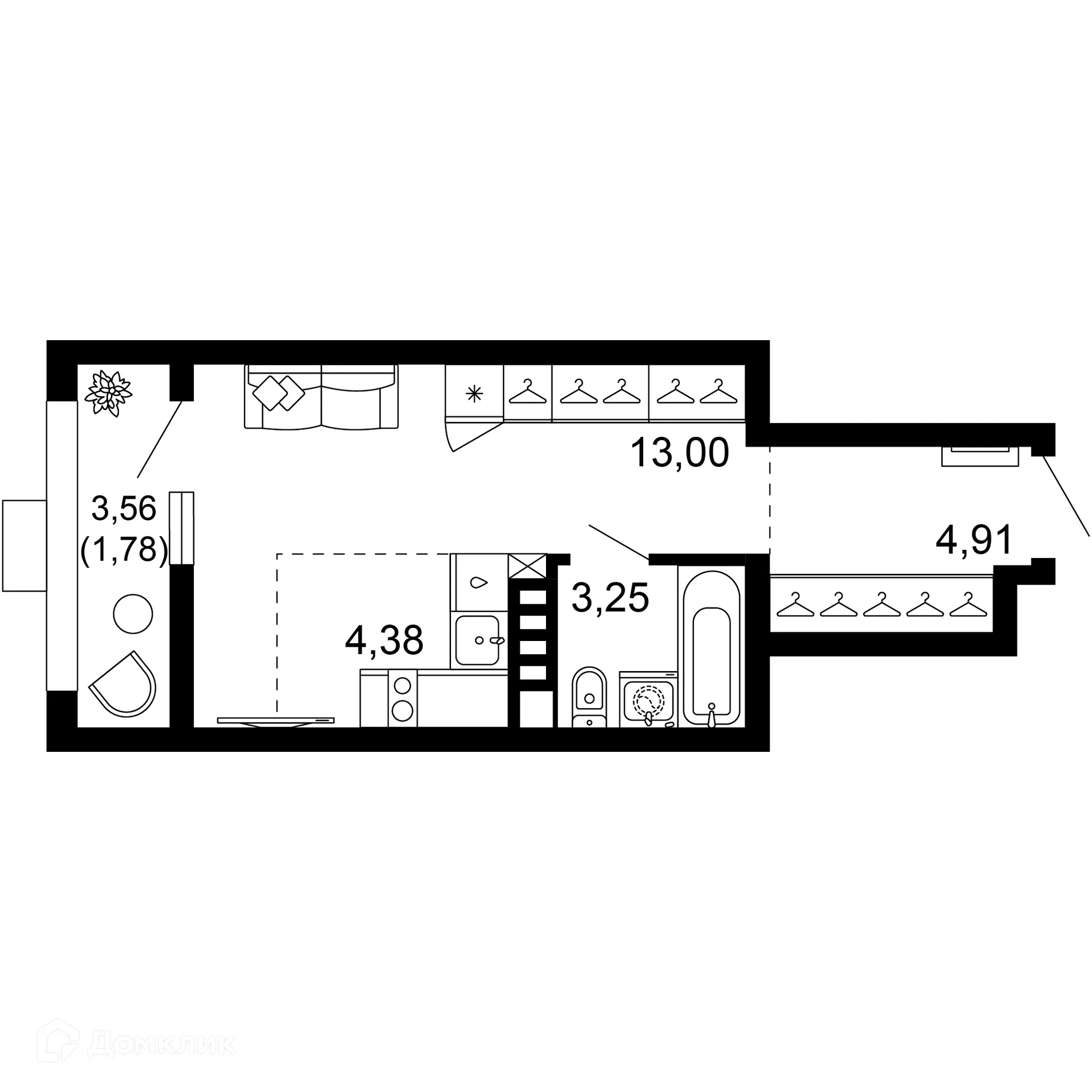 Фото квартиры в ЖК 1799