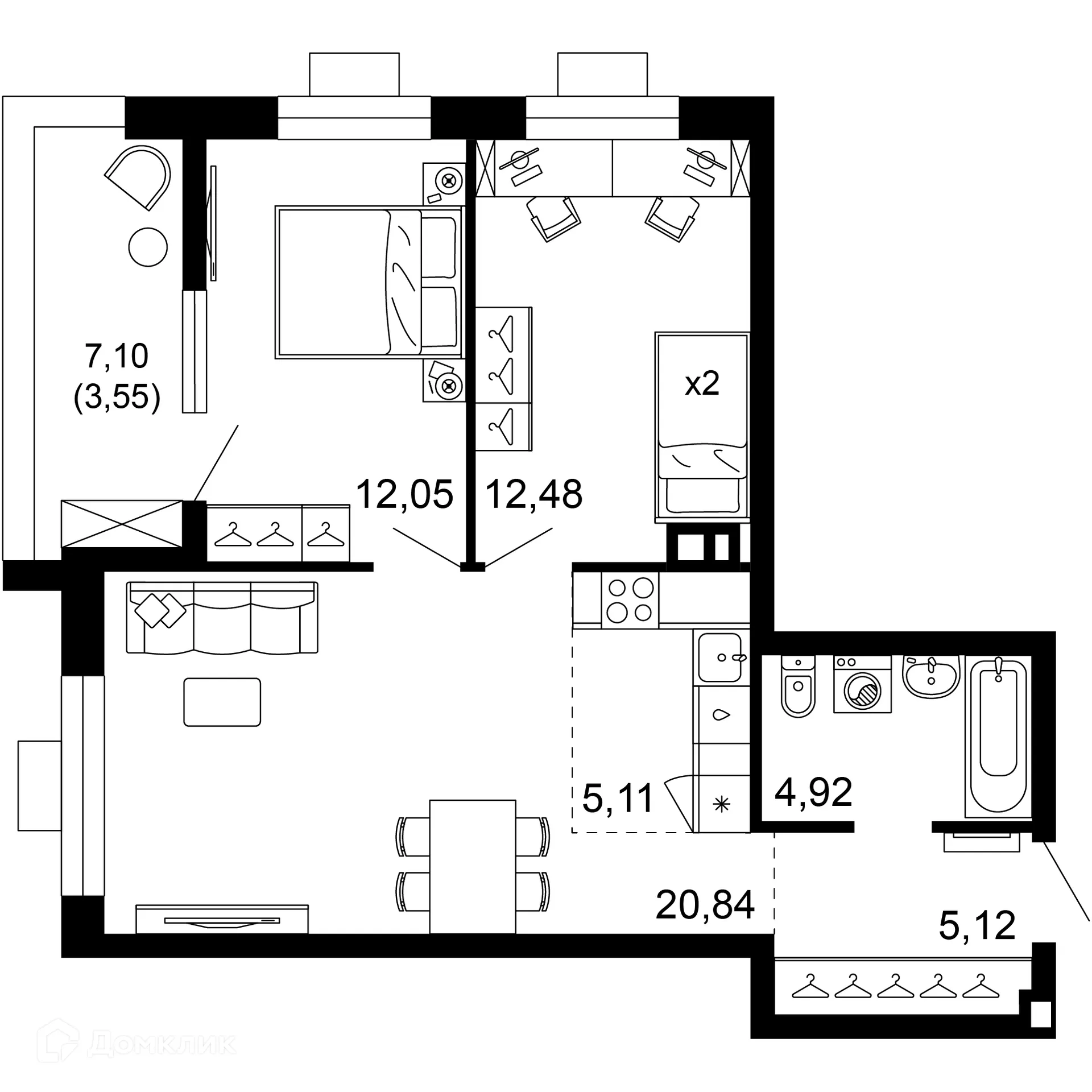 Фото квартиры в ЖК 1799
