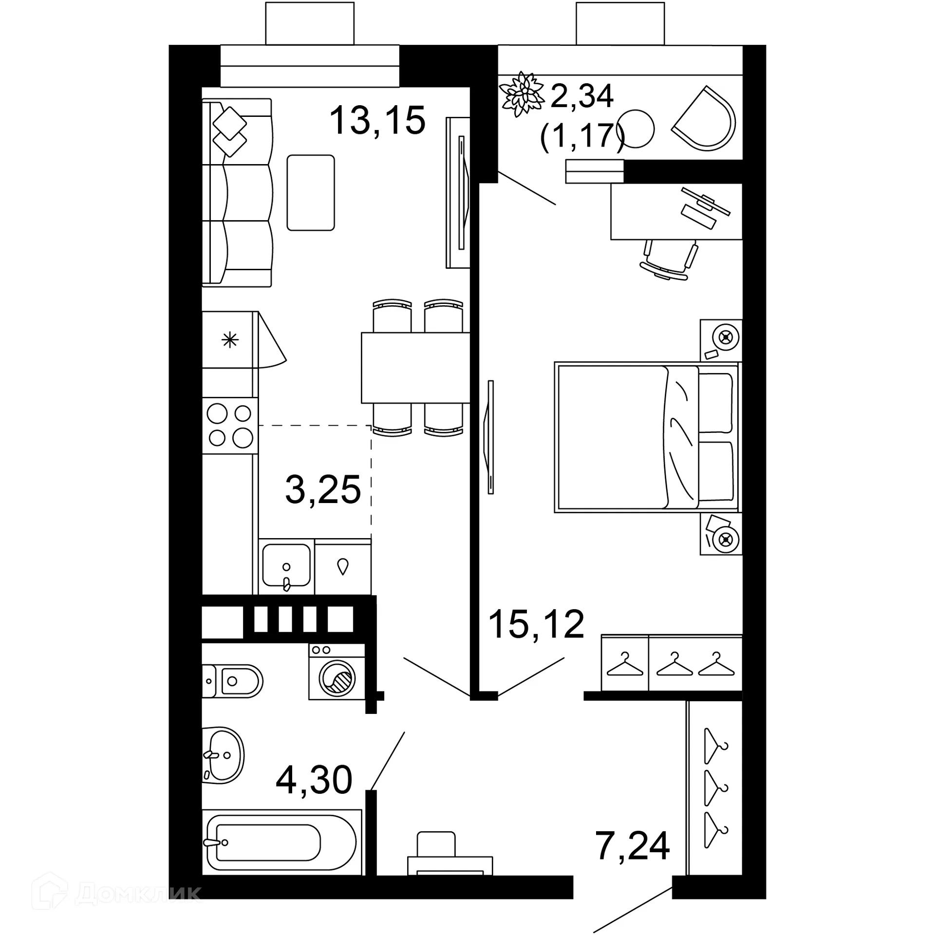 Фото квартиры в ЖК 1799