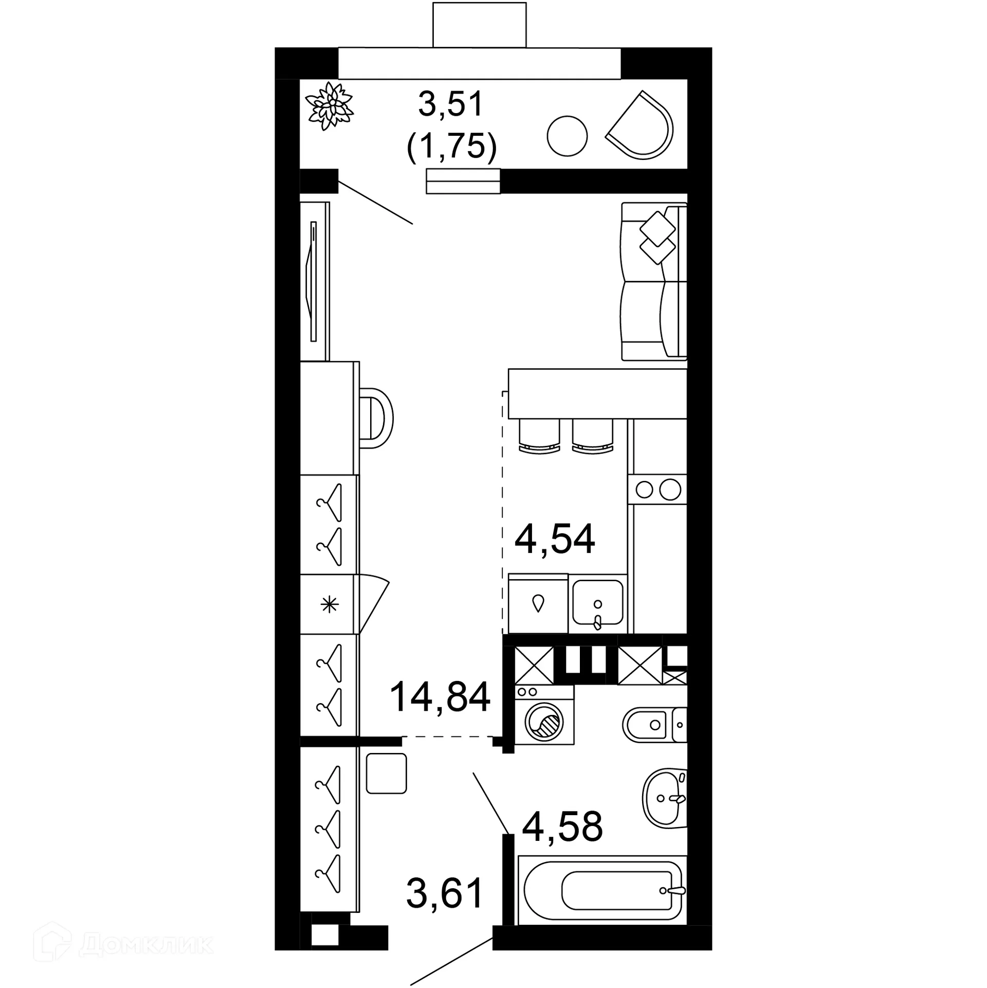 Фото квартиры в ЖК 1799