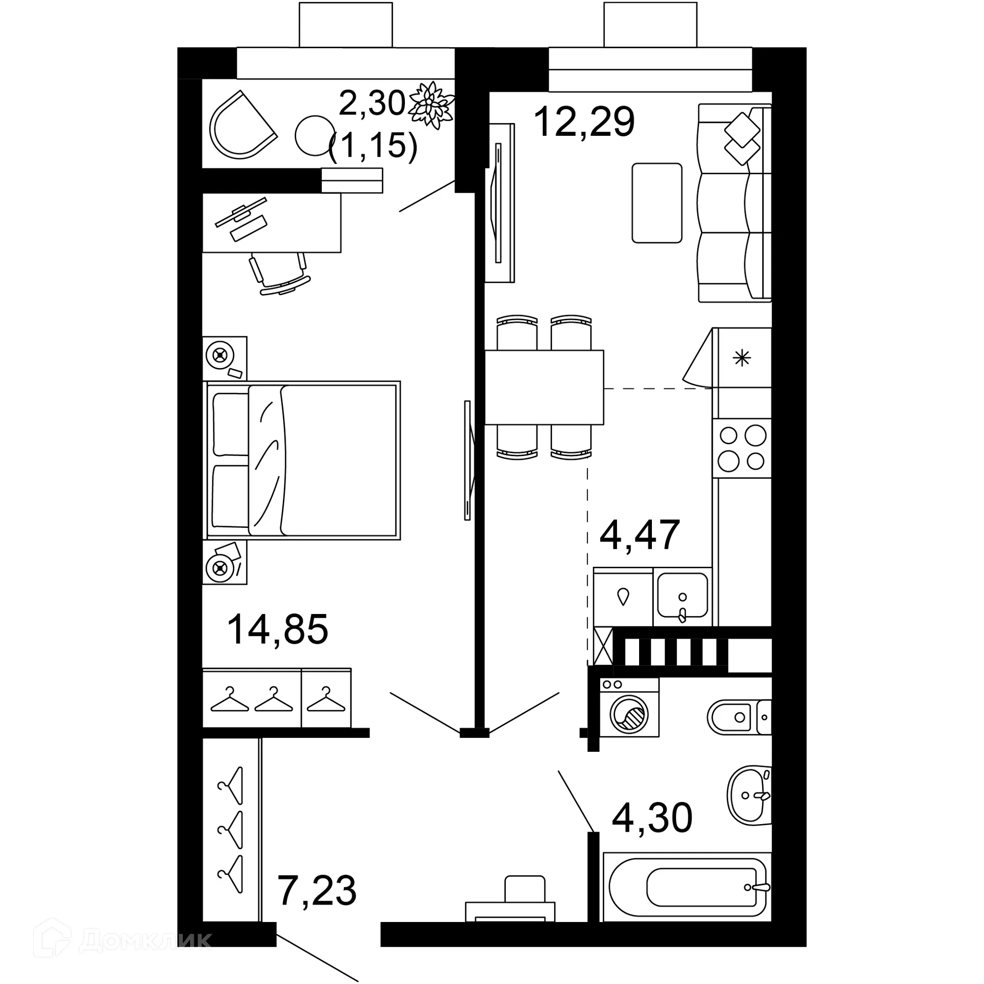 Фото квартиры в ЖК 1799