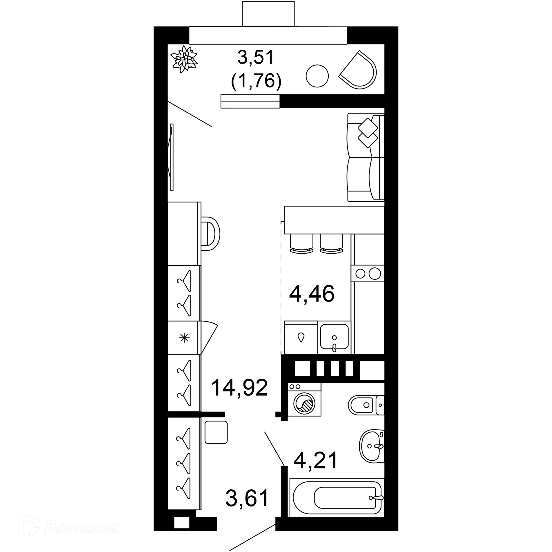 Фото квартиры в ЖК 1799