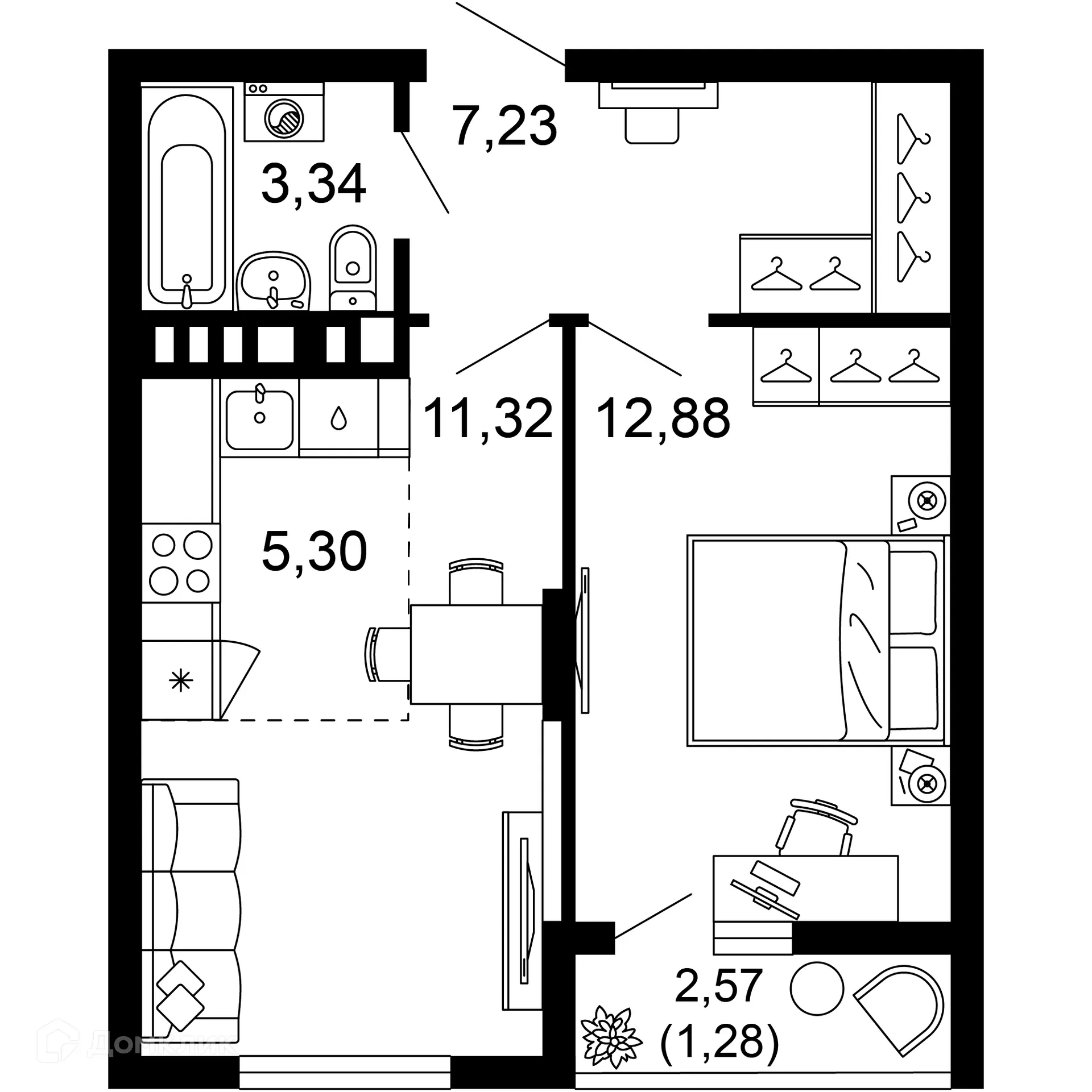 Фото квартиры в ЖК 1799