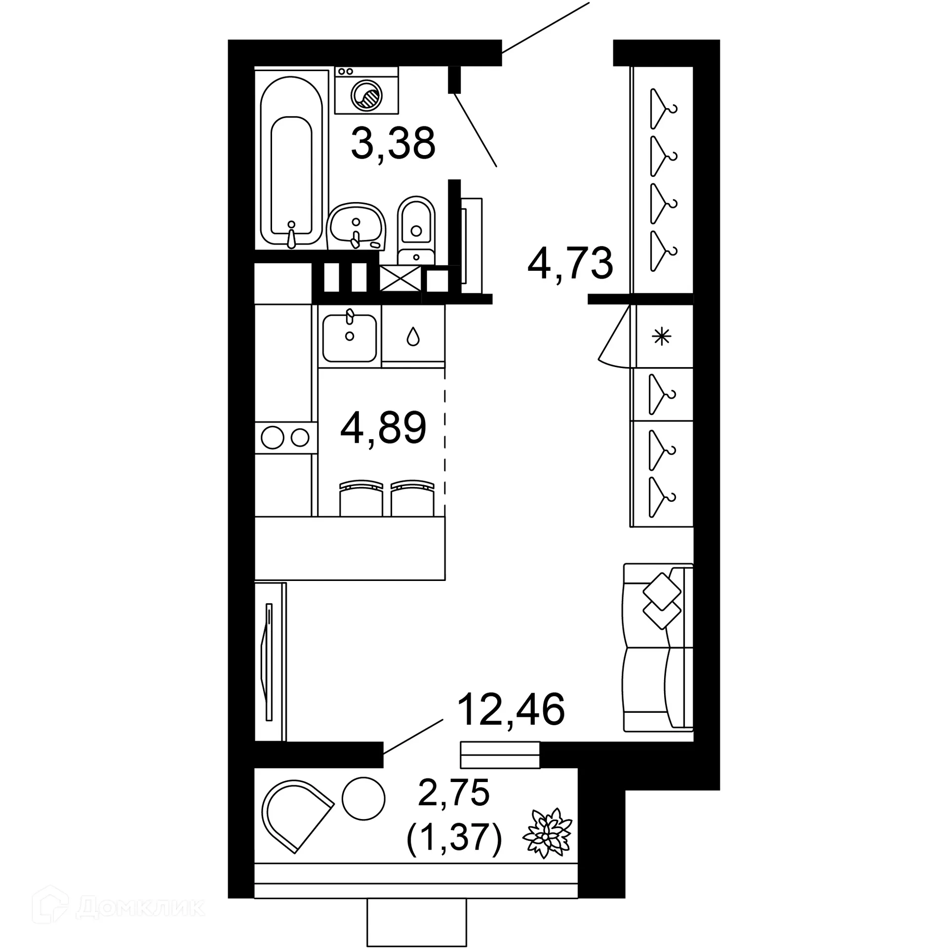 Фото квартиры в ЖК 1799
