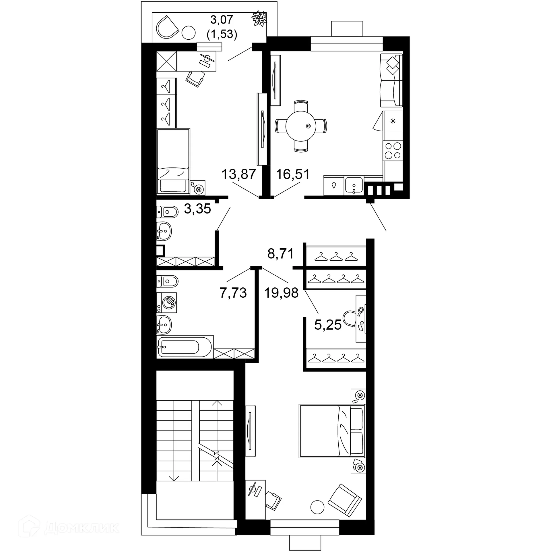 Фото квартиры в ЖК 1799