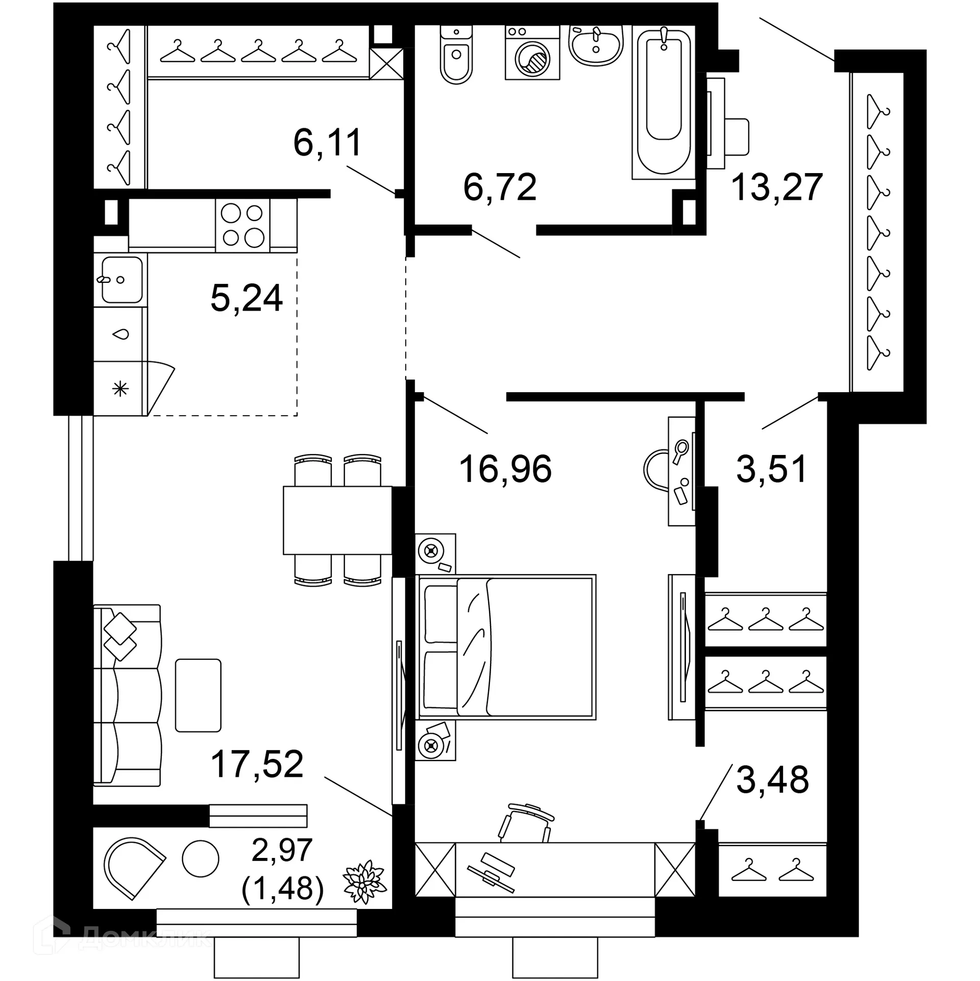Фото квартиры в ЖК 1799