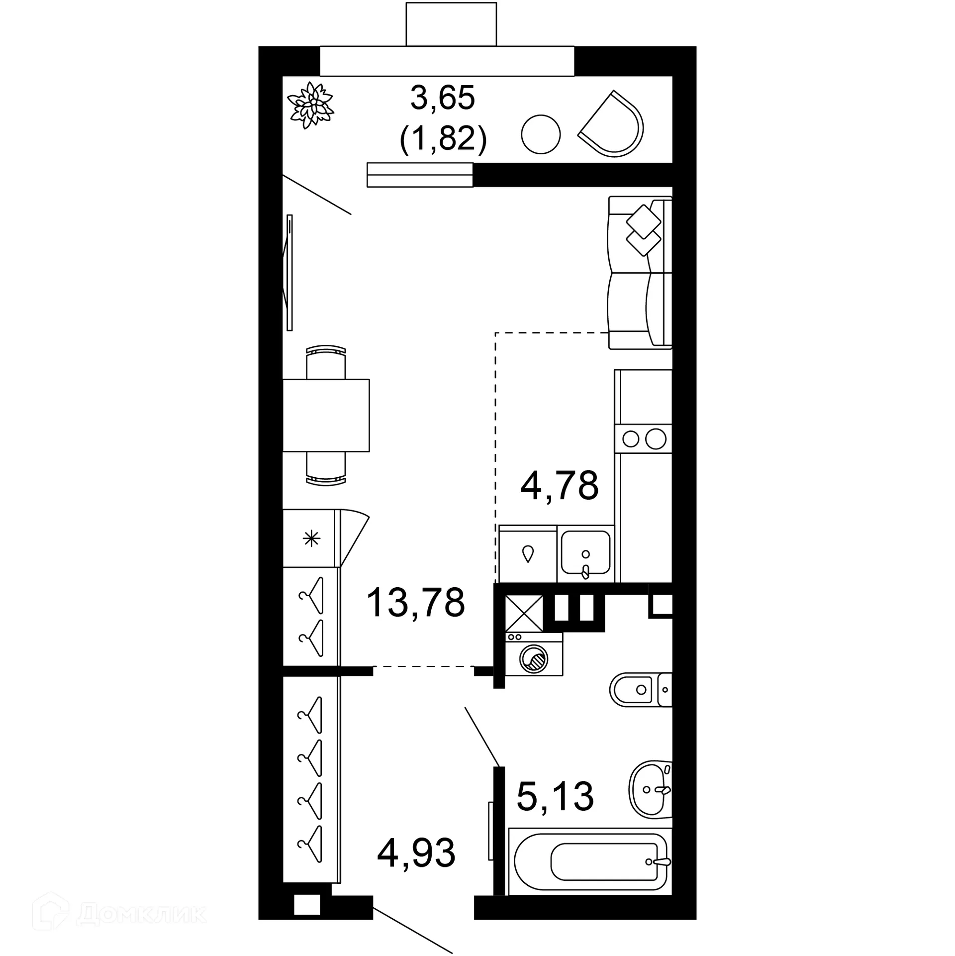Фото квартиры в ЖК 1799