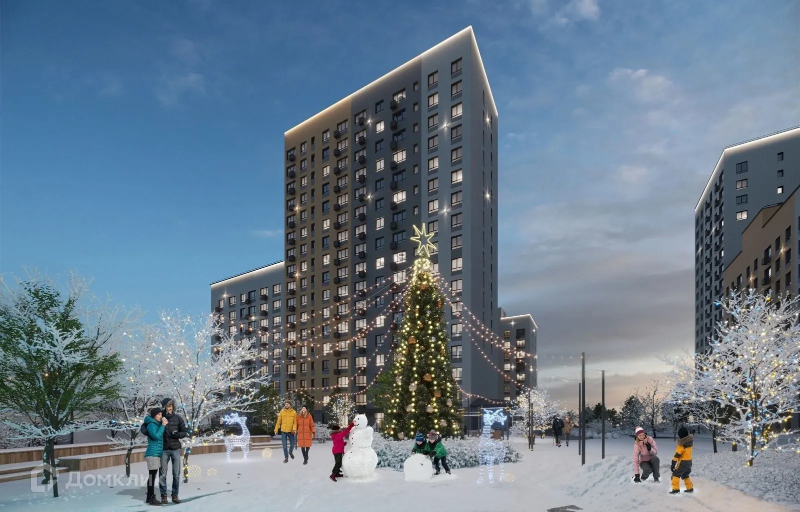 Планировка 3-комнатной квартиры 77.2 м² в ЖК Браво, г. Стерлитамак — фото 3