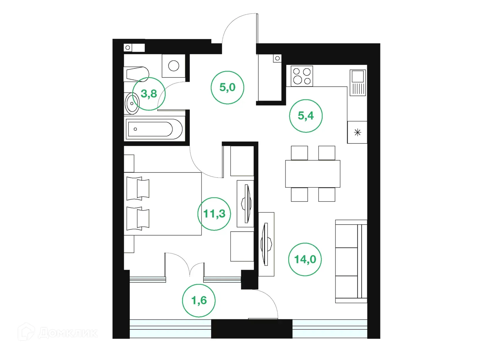 Фото квартиры в ЖК "Greenwich" (Гринвич)