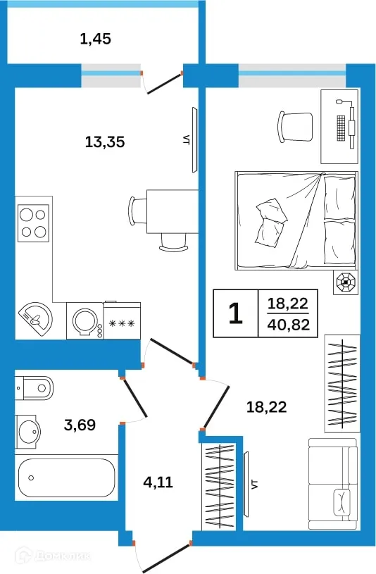Фото квартиры в ЖК Некрасовский