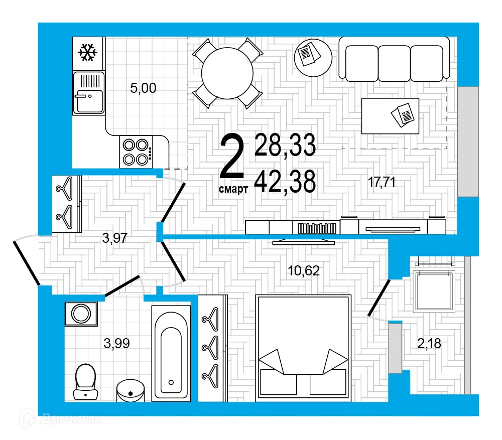 Фото квартиры в ЖК Экогород "Яркий"