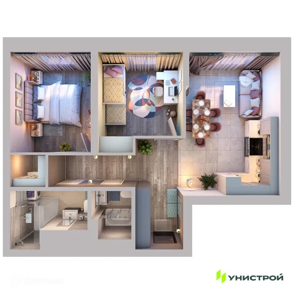 Квартира в ЖК Уникум на Коммунистической