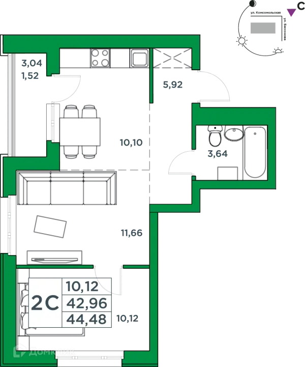 Квартира в ЖК Сапфир