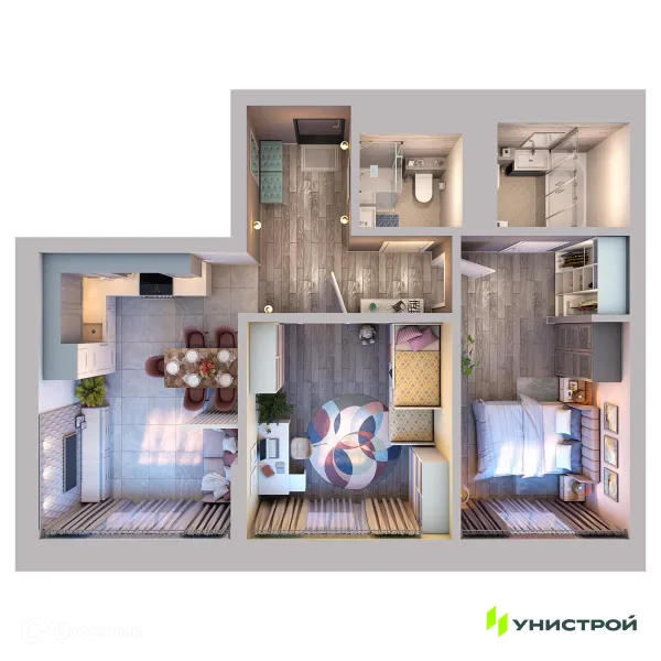 Квартира в ЖК Уникум на Коммунистической