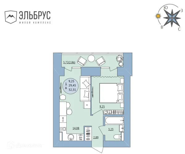 Квартира в ЖК Эльбрус