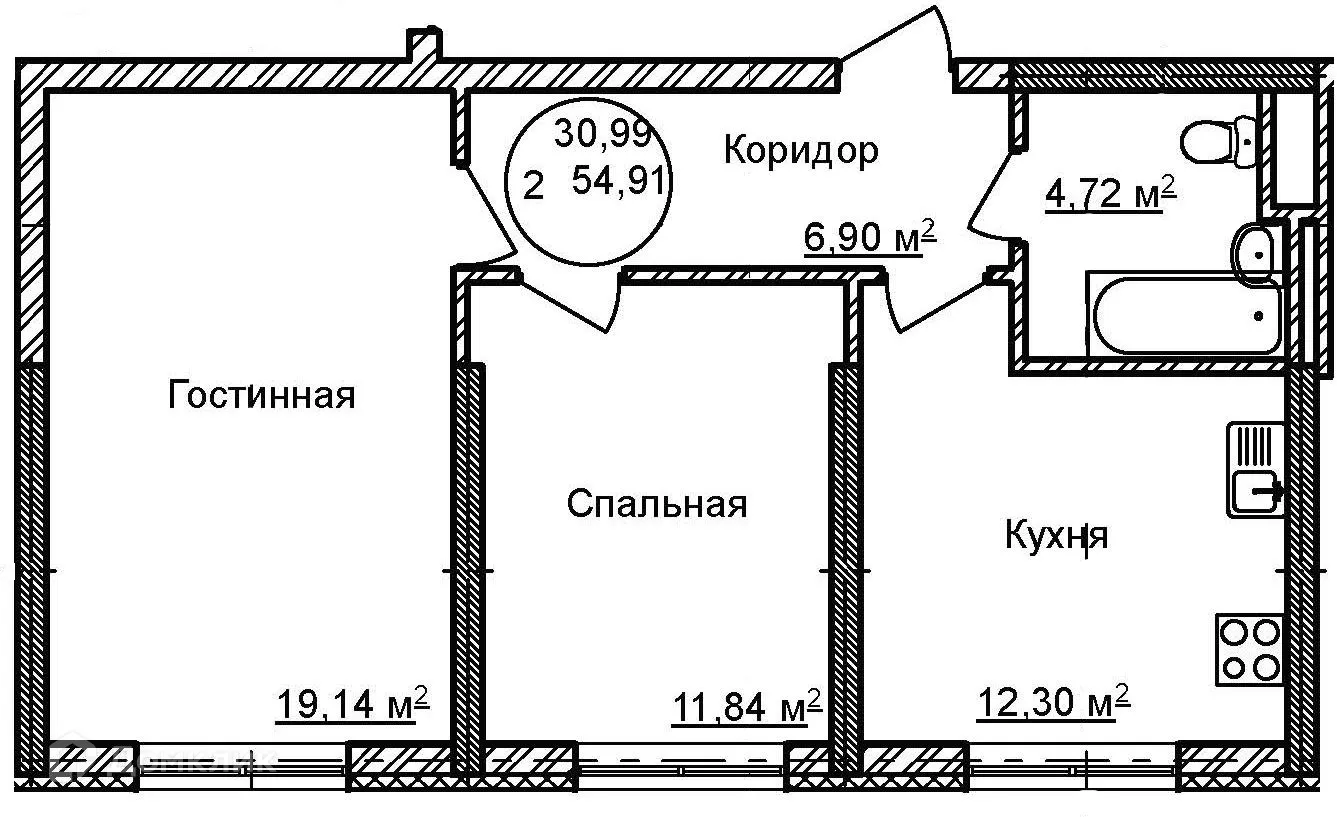 Фото квартиры в ЖК Некрасовский