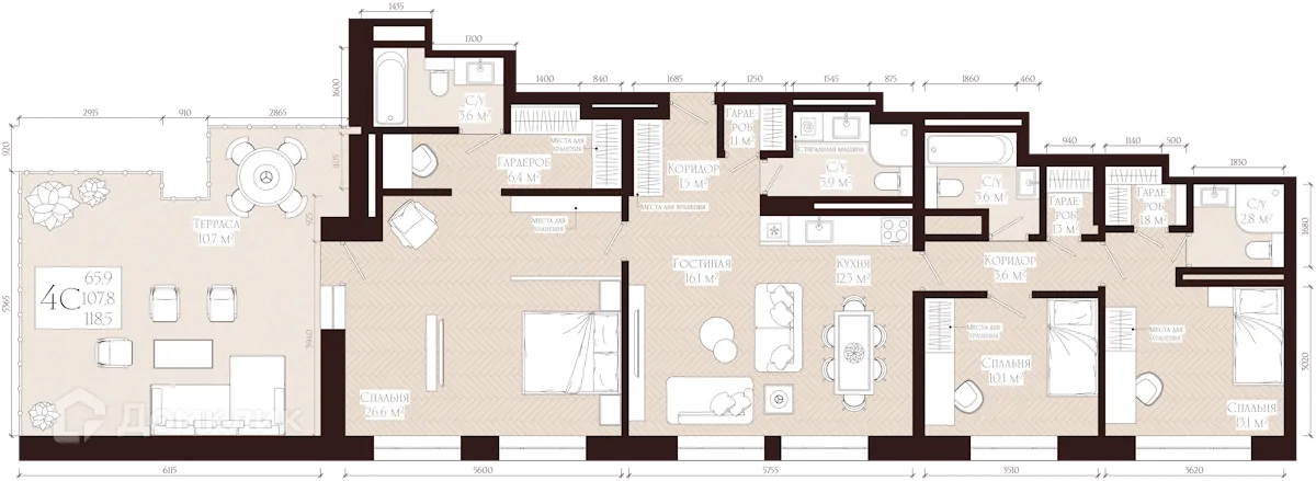 Фото квартиры в ЖК Никольская collection (колекшн)