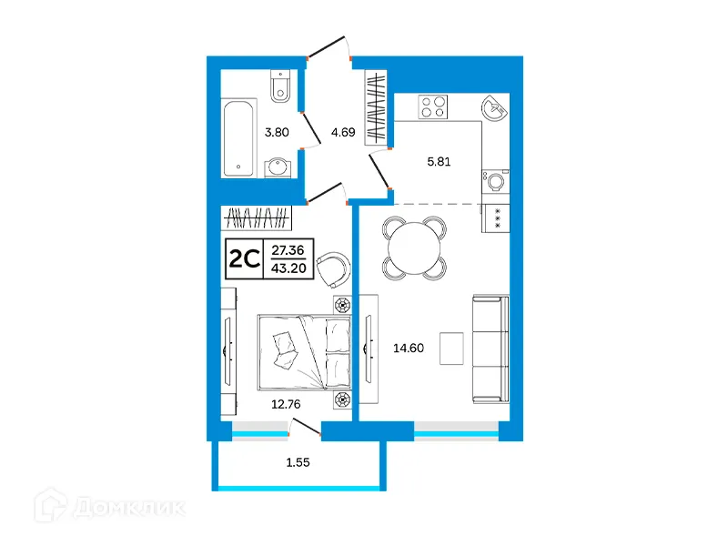 Фото квартиры в ЖК Некрасовский