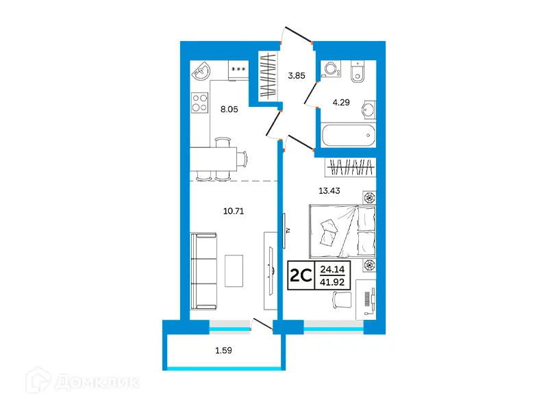 Фото квартиры в ЖК Некрасовский