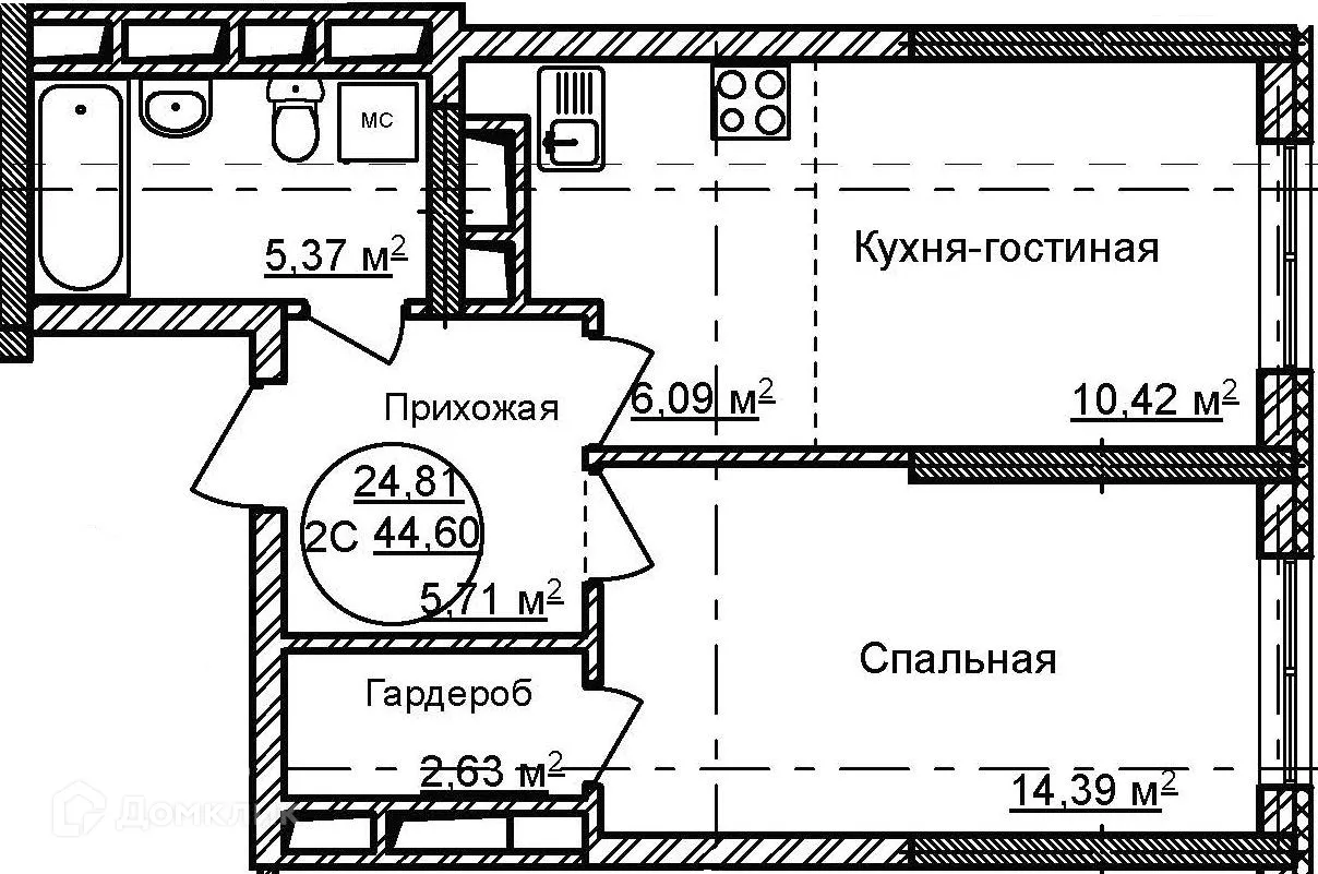 Фото квартиры в ЖК Некрасовский