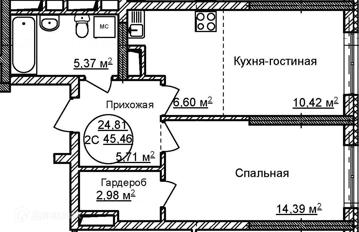 Фото квартиры в ЖК Некрасовский