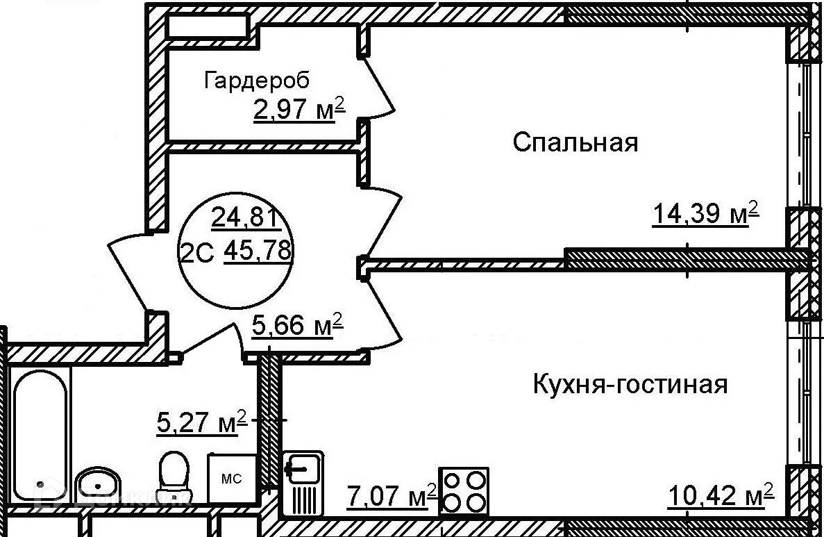 Фото квартиры в ЖК Некрасовский