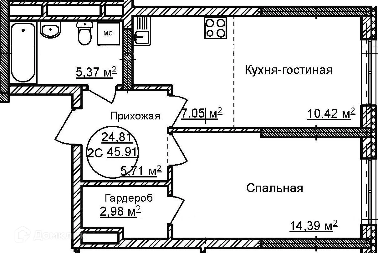Фото квартиры в ЖК Некрасовский