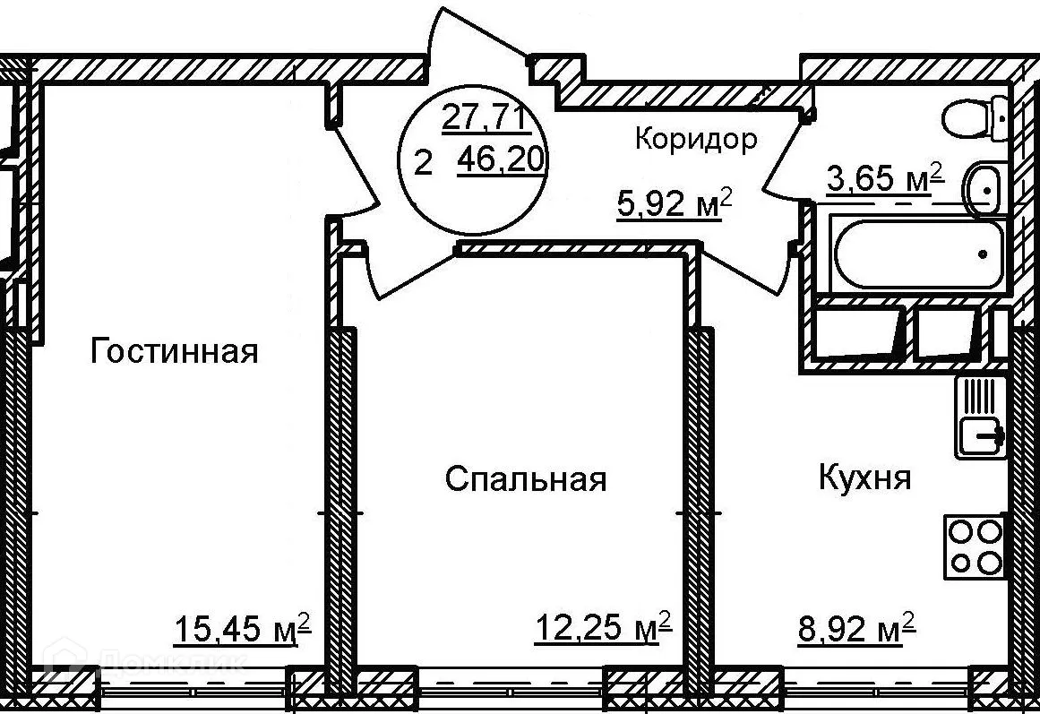Фото квартиры в ЖК Некрасовский