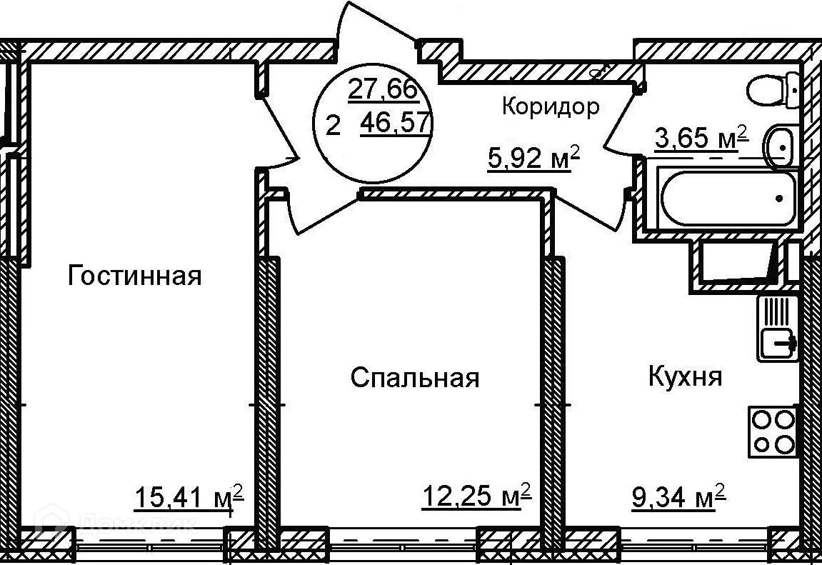 Фото квартиры в ЖК Некрасовский