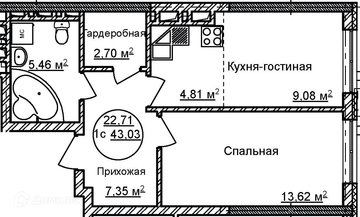 Фото квартиры в ЖК Некрасовский
