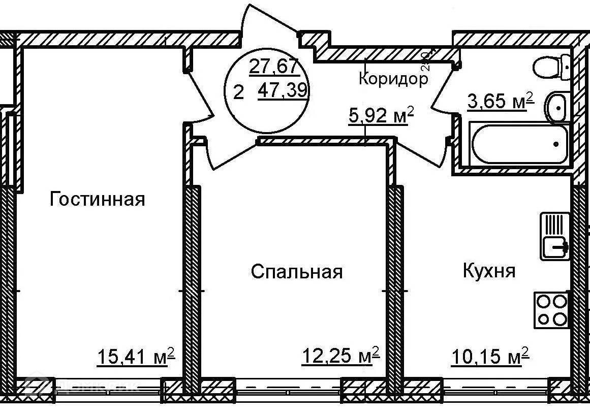 Фото квартиры в ЖК Некрасовский