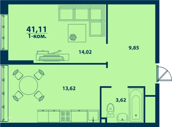 Квартира в ЖК Город Природы