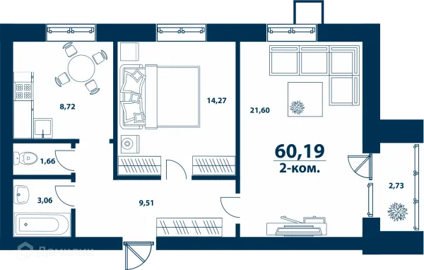 Квартира в ЖК Город Природы