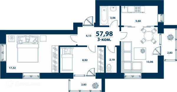 Квартира в ЖК Город Природы