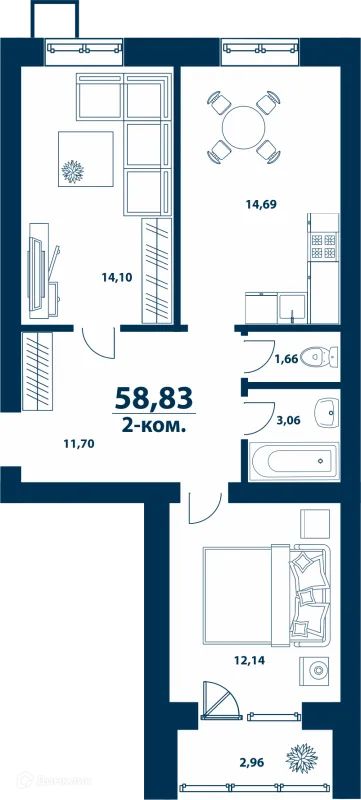 Квартира в ЖК Город Природы
