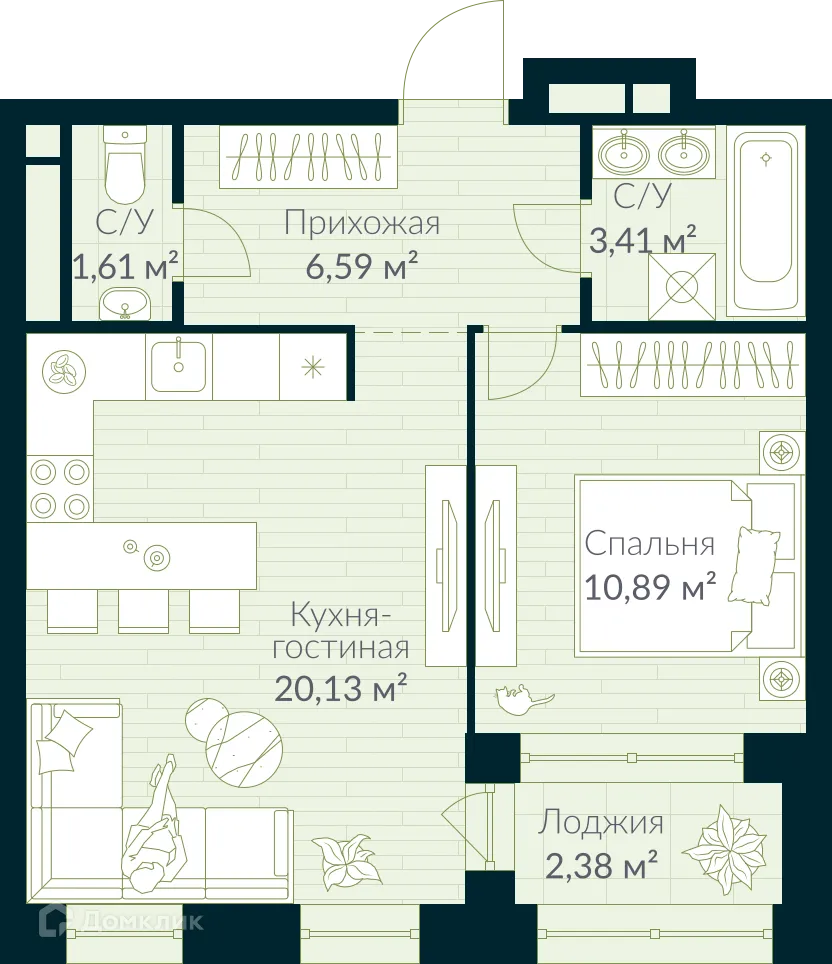 Фото квартиры в ЖК URMAN Сity (Урман Сити)
