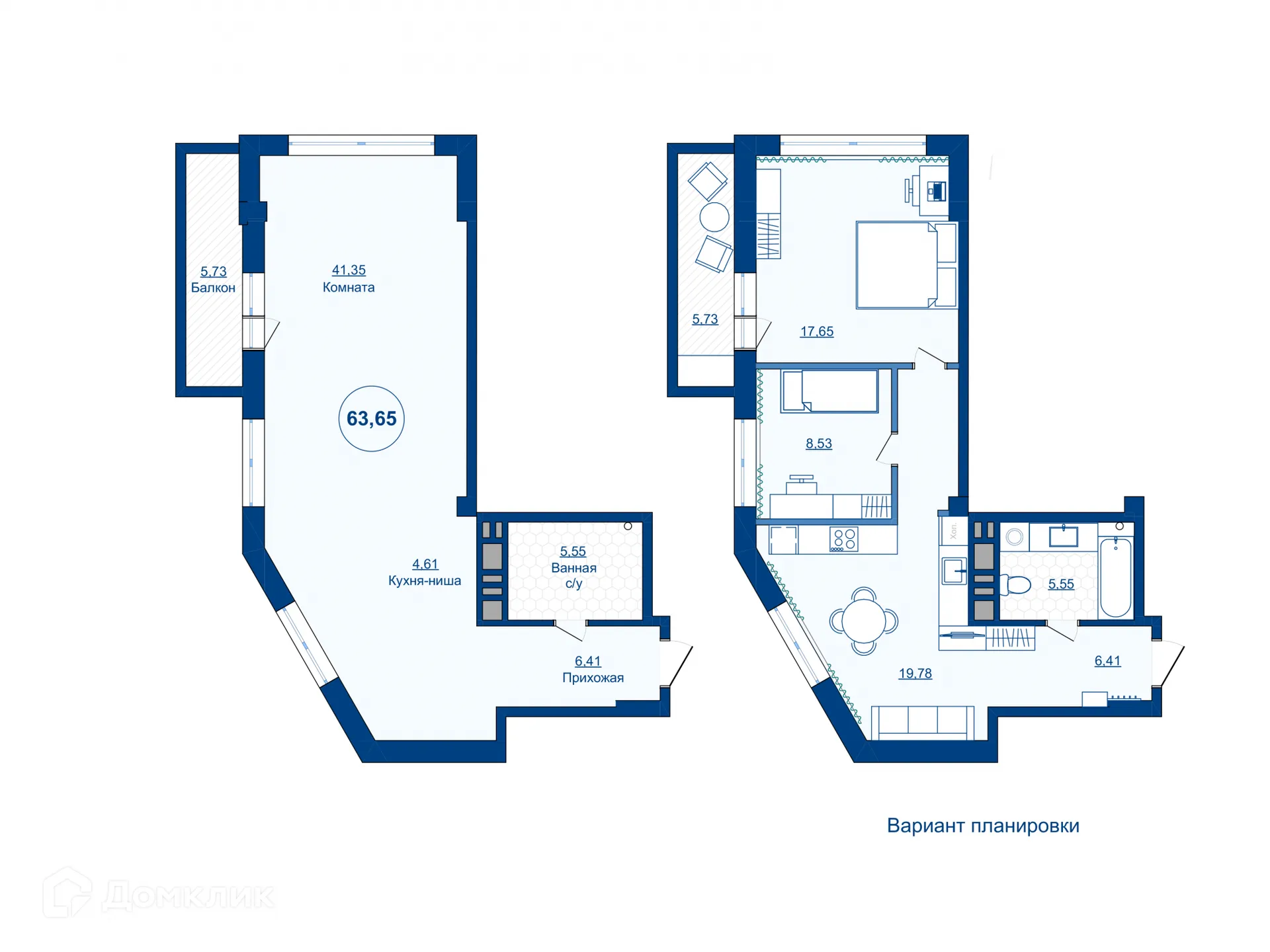 Фото квартиры в ЖК Западный Луч