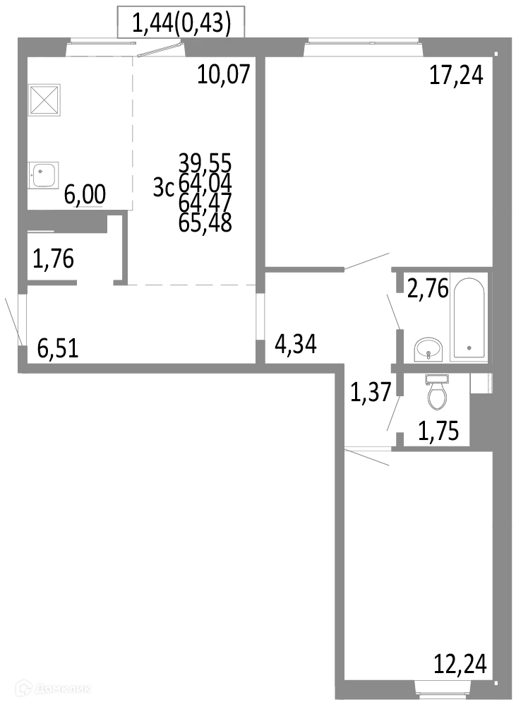 Фото квартиры в ЖК НИКС ЛАЙН на Блюхера