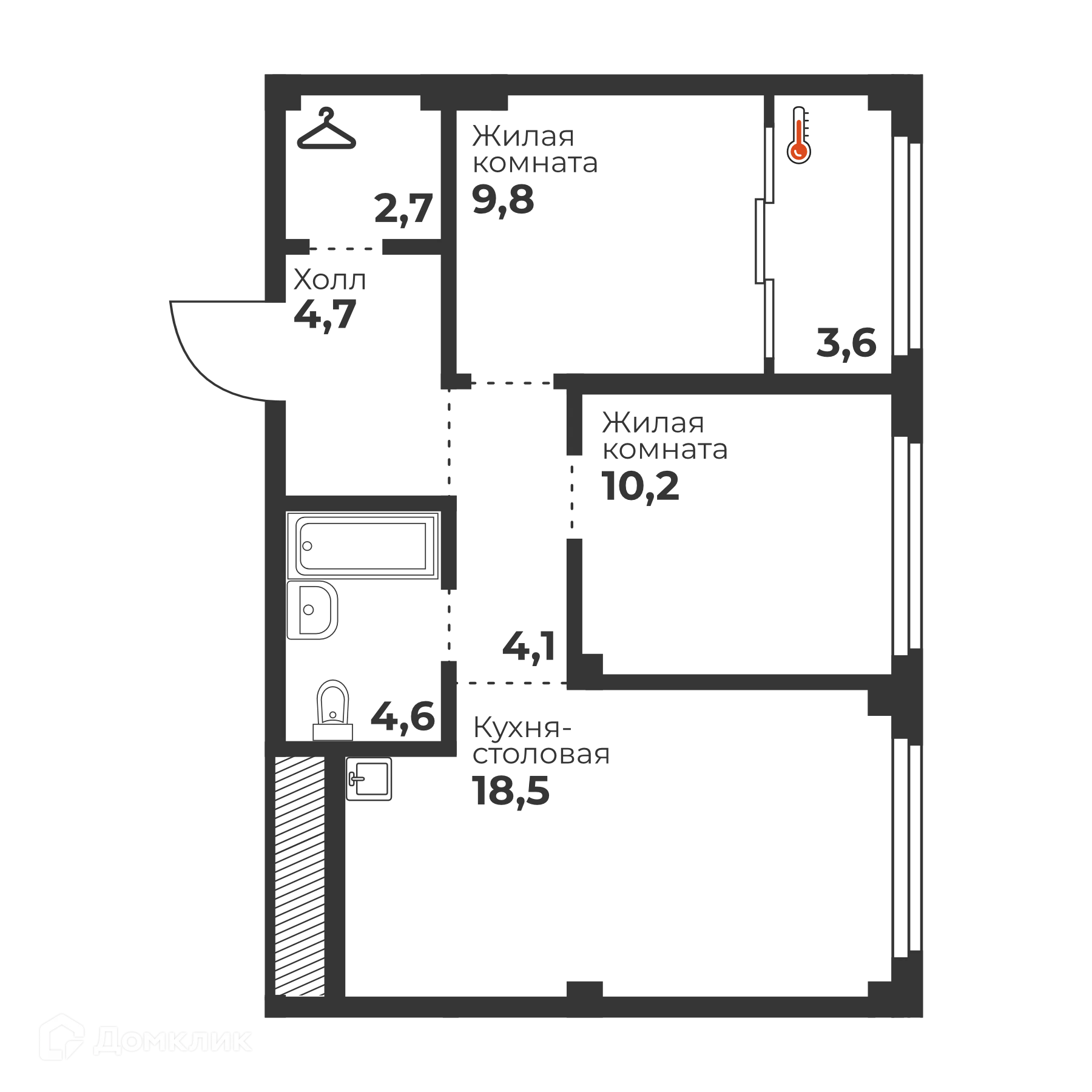 Фото квартиры в ЖК Голос Кашириных