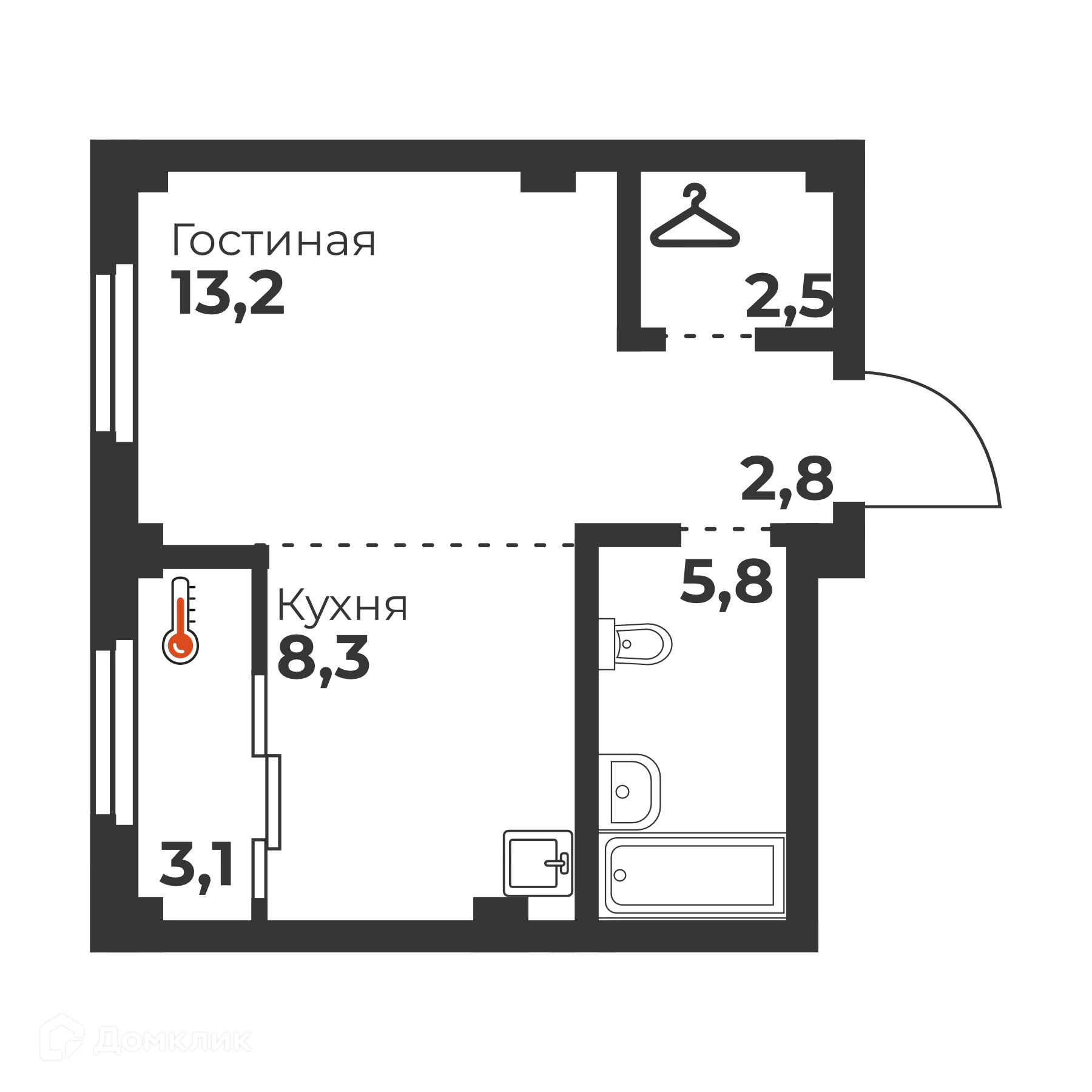 Фото квартиры в ЖК Голос Кашириных