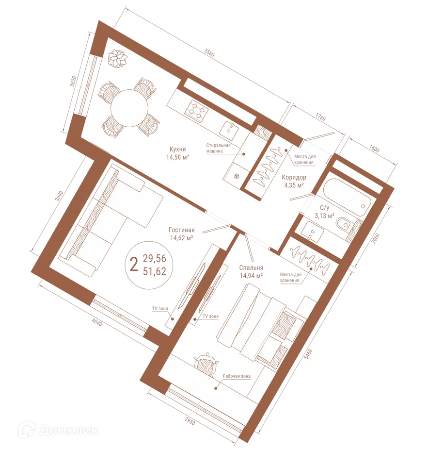Фото квартиры в ЖК "Divo Residence (Диво Резиденс)"